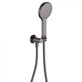 Fienza Kaya Hand Shower and Hook Round Plate - Gun Metal